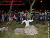 Igreja Católica - Incenação da Paixão de Cristo realizada no Parque Ecológico Vila Juquita