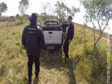 Traficante abandona pick-up carregada com 580 kg de maconha, ao perceber a presença do DOF 