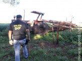 DOF recupera maquinário agrícola furtado na região rural de Itaporã