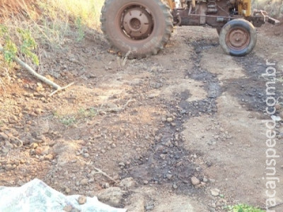 Agricultor morre ao ser atropelado pelo trator que dirigia