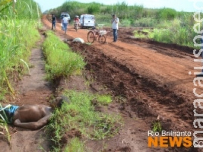 Corpo de homem é encontrado em estrada vicinal em Rio Brilhante