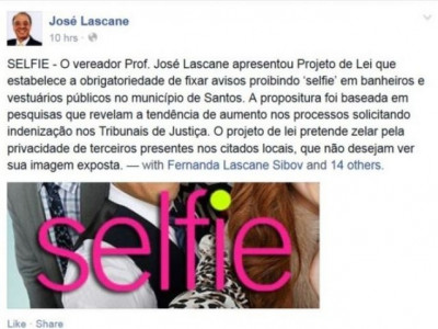 Projeto de Lei quer proibir selfies em banheiros públicos