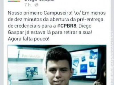 Jovem cria aplicativo e disputa prêmio em evento da internet