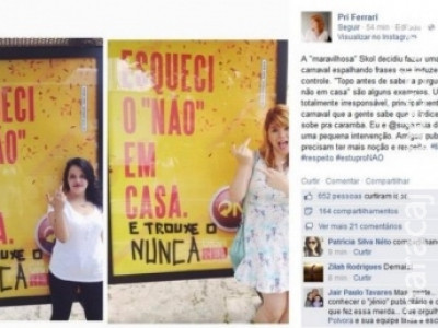 Outdoor da Skol para o Carnaval causa indignação em SP