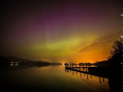 Aurora Boreal surpreende moradores do Reino Unido