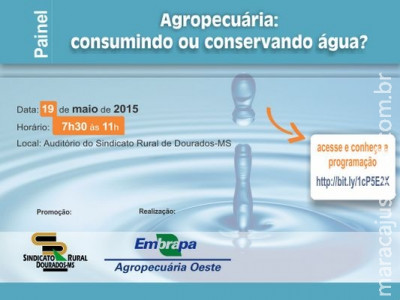 Embrapa coloca em debate se agropecuária é consumidora ou conservadora de água