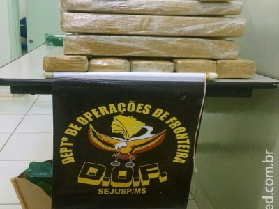 DOF prende mulher do mato grosso com maconha na região de Caarapó