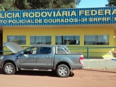 Homem é preso levando para o Paraguai caminhonete Ranger roubada em fevereiro