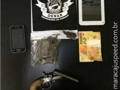 Jovens são presos com maconha e arma de fogo em Campo Grande