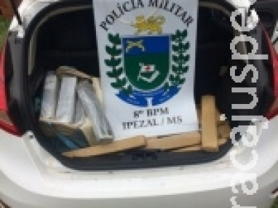 Adolescente de 15 anos é flagrado transportando 226 quilos de maconha