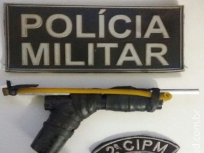 Policia Militar de Maracaju apreende “arma de fogo” artesanal