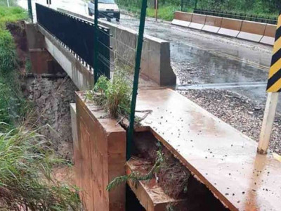 Prefeitura de Naviraí interdita ponte por conta de risco de desabamento