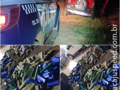 Grande Apreensão de Drogas em Sidrolândia: Polícia confisca 699 tabletes de maconha e 22 pacotes de Skunk