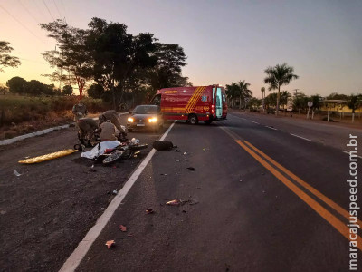 Caminhoneiro foge após acidente com morte de motociclista na BR-262