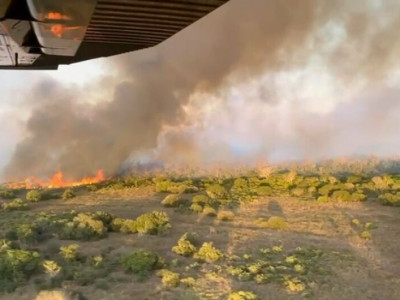 Explosão de caminhão causa incêndio que já dura dois dias no Pantanal