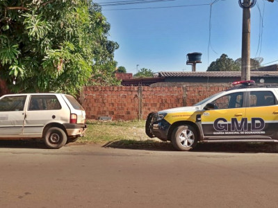 Guarda municipal recupera Uno furtado em Dourados