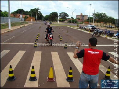 Fotos do Curso de Pilotagem para motos.