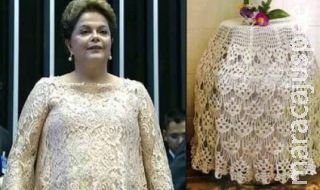 Roupa de Dilma Rousseff na posse de segundo mandato vira piada na web