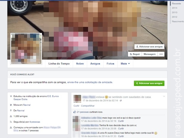 Detento é isolado após ser flagrado no Facebook em Mato Grosso do Sul