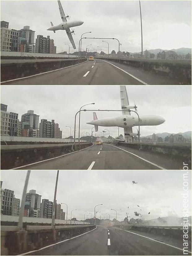 Piloto de avião que caiu em Taiwan morreu tentando controlar a aeronave