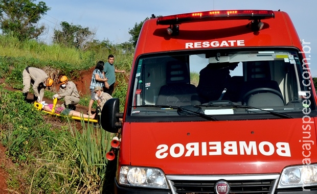 Acidente entre Gol e Corolla deixa dois feridos na MS-376