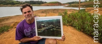 Seca faz cidade submersa há 45 anos ressurgir em SP