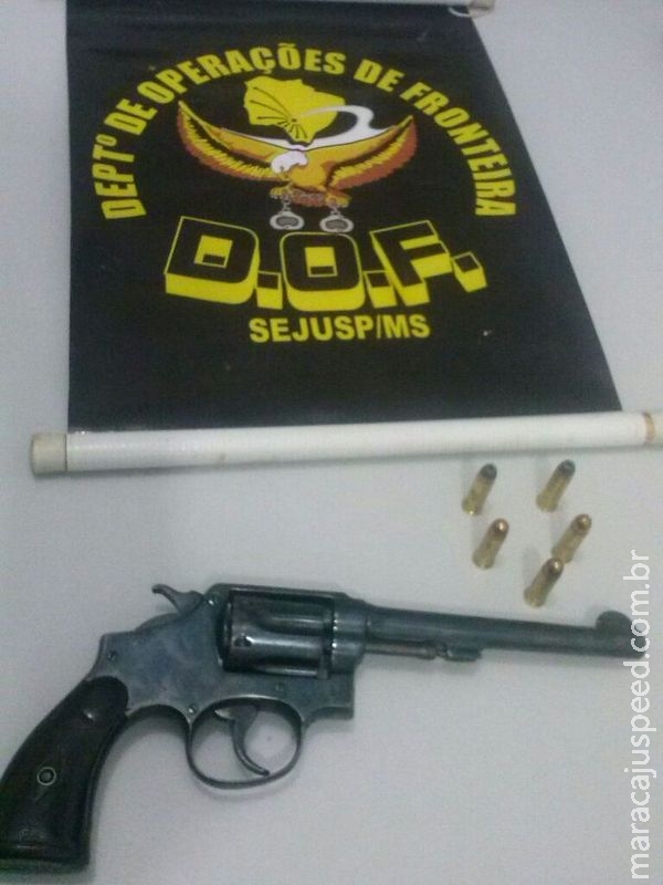 Maracaju: DOF apreende arma de fogo e munições