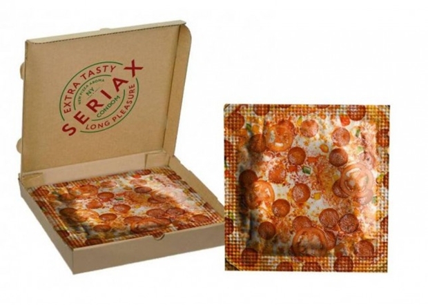 Designer cria preservativo de pizza