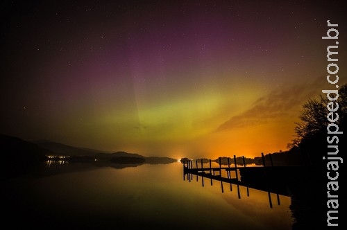 Aurora Boreal surpreende moradores do Reino Unido