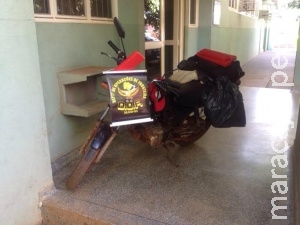 Traficante abandona motocicleta com maconha na rodovia MS-455