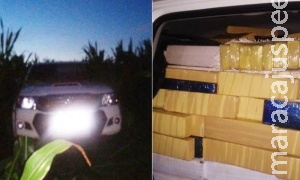 Traficantes fogem e abandonam 3 toneladas de maconha em estrada