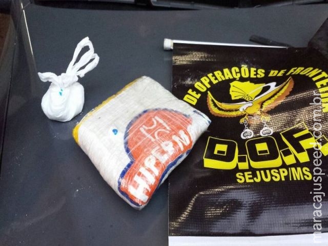 DOF prende jovem com um quilo de cocaína em fundo falso de mochila