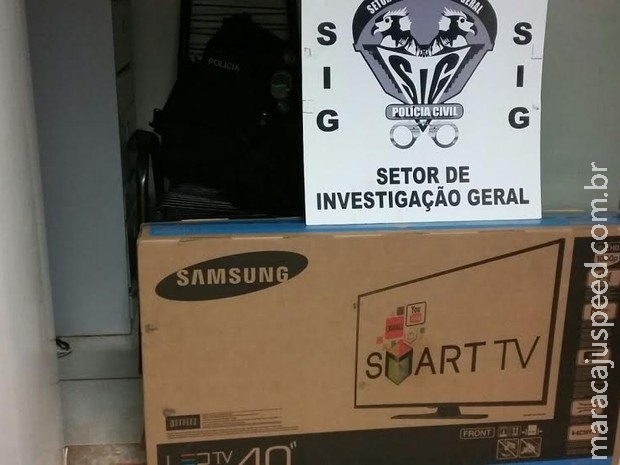 Foragido é flagrado em mototáxi com televisão de 40", diz polícia em MS