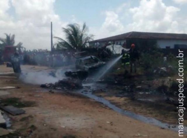 Vídeo: helicóptero da Polícia Militar cai próximo do Aeroclube de Maceió