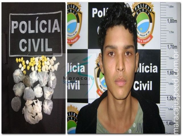 Maracaju: Polícia Civil de Maracaju fecha boca de fumo e prende traficante e dois adolescentes por associação criminosa