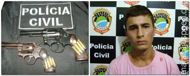 Polícia Civil de Maracaju prende autor de tentativa de roubo e apreende armas de fogo