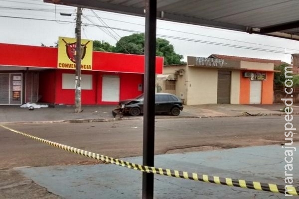 Imagens mostra momento em que carro atinge motociclista no Pioneiros