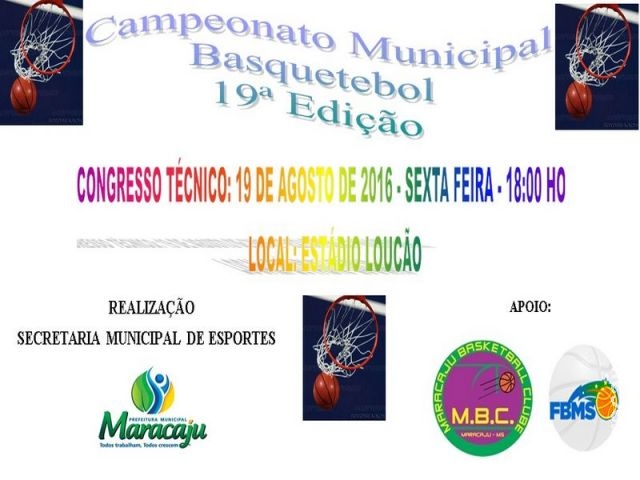 Secretaria de Esportes de Maracaju e MBC realizam Campeonato de Basquetebol