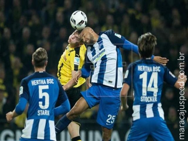 Hertha segura Dortmund fora de casa e mantém vice-liderança do Alemão