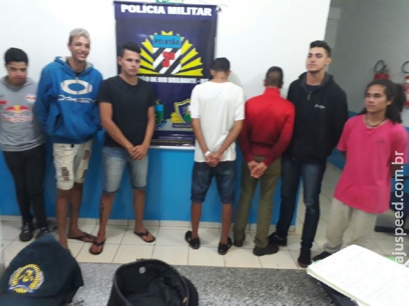 Rio Brilhante: Polícia Militar apreende munição calibre .44 e espingarda calibre .22 e prende três envolvidos em flagrante