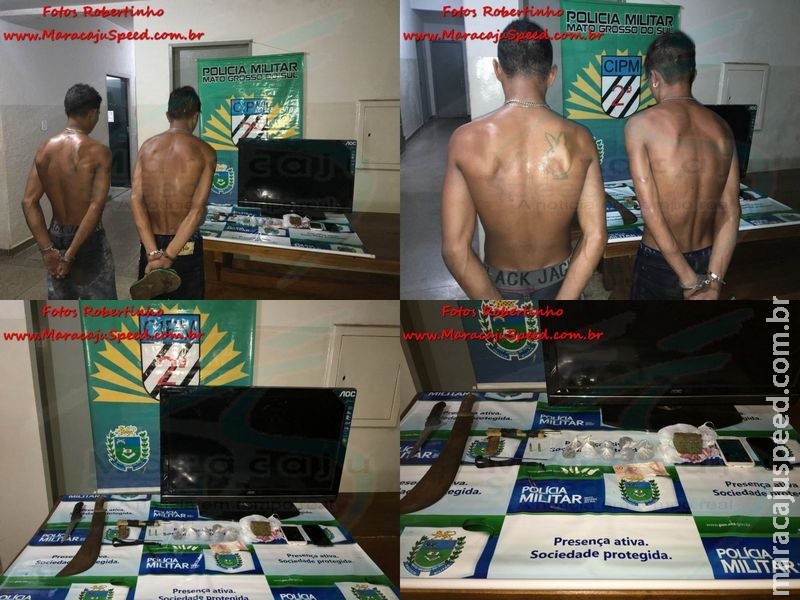 Maracaju: Polícia Militar fecha boca de fumo e apreende adolescente infrator em flagrante por tráfico de drogas