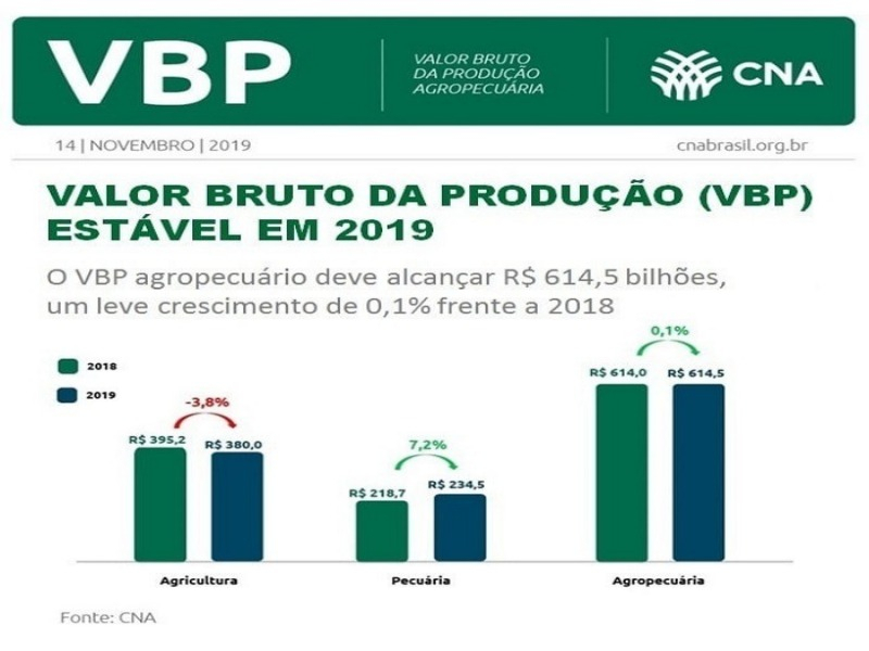 CNA prevê aumento de 7,2% no Valor Bruto da Produção pecuária em 2019