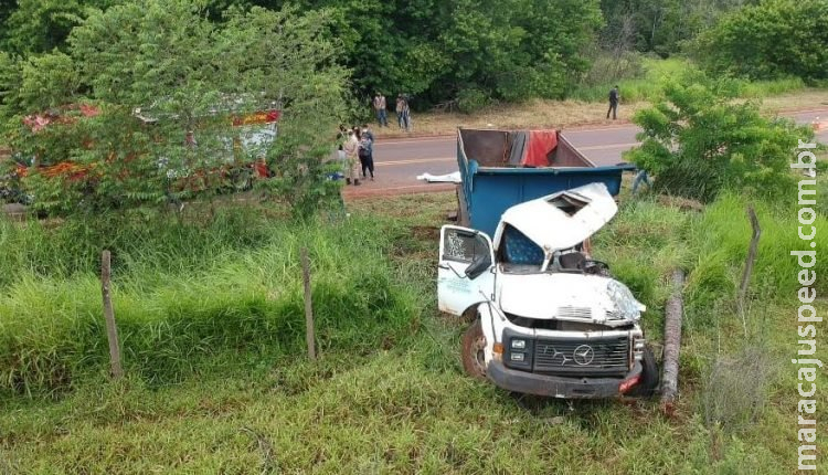 Caminhão tem pneu furado e motorista morre arremessado na MS-040 em Campo Grande