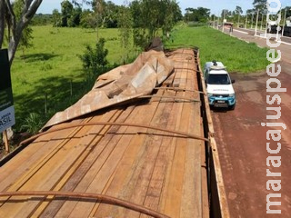 PMA de Bataguassu autua empresa de Mato Grosso em R$ 11 mil por transporte ilegal de madeira