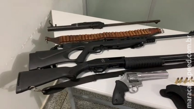 PM prende três após ameaças e apreende armas em Campo Grande