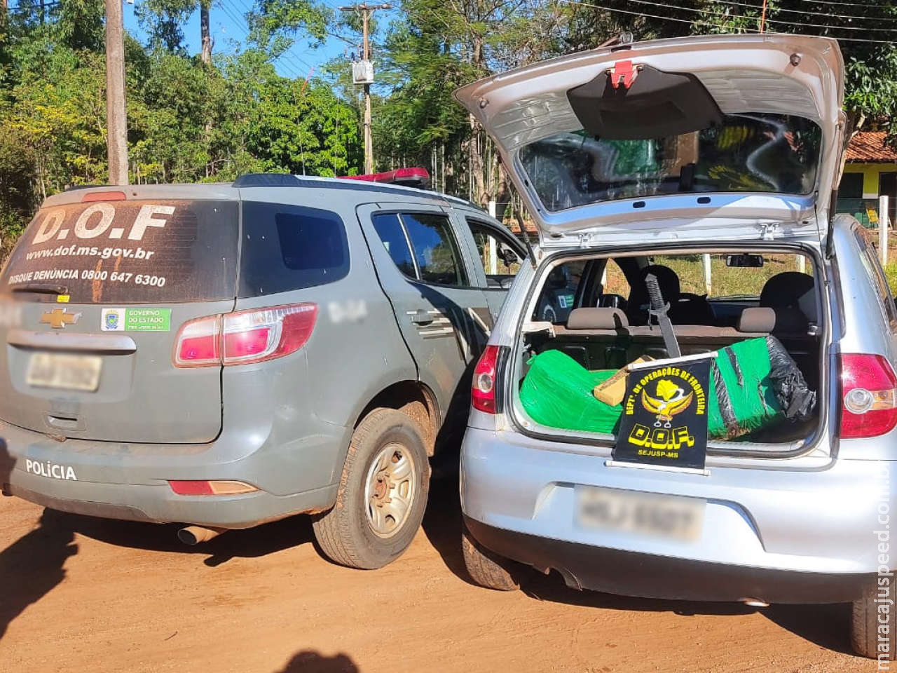  Polícia recupera veículo furtado com mais de 150kg de maconha com destino a Dourados 