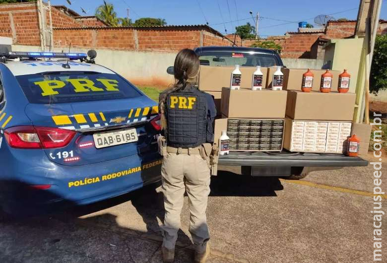 Dupla é pega com 400 medicamentos de origem estrangeira em caminhonete 