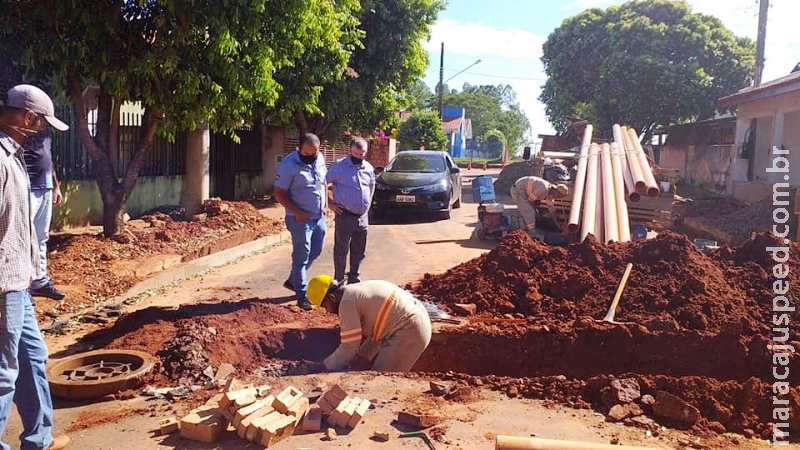  Jateí: Antes de ser 100% asfaltado, distrito de Nova Esperança recebe drenagem e ampliação da rede de esgoto 