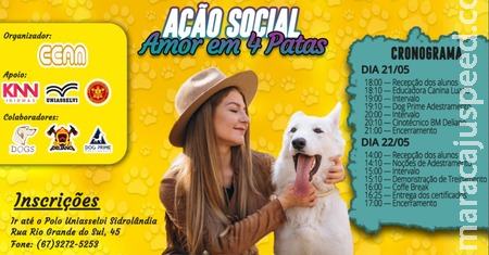  Uniasselvi junto com o Ceam estará promovendo ação Social em prol abrigo de cães e gatos de Sidrolândia 