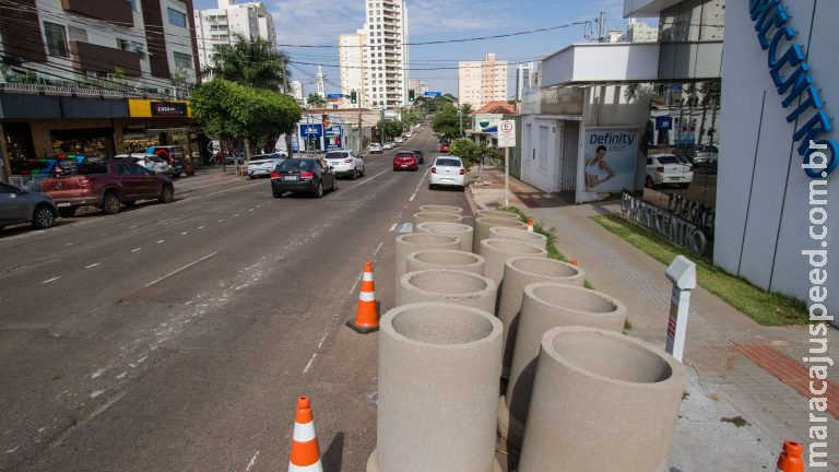 Ruas do Centro de Campo Grande bloqueadas para obras serão liberadas na quinta